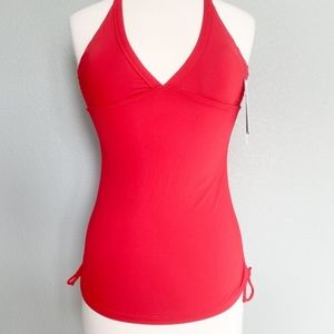 Athleta red tankini top size small